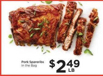 Food 4 Less Pork spareribs offer