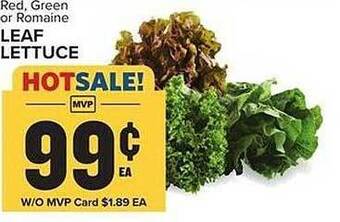 Food Lion Leaf lettuce offer