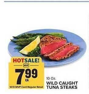 Food Lion Wild caught tuna steaks offer