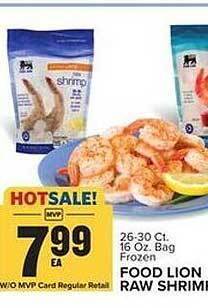 Food Lion Food lion raw shrimp offer