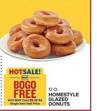 Food Lion Homestyle glazed donuts offer