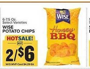 Food Lion Wise potato chips offer