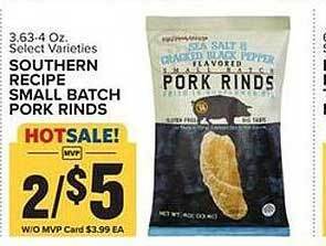 Food Lion Southern recipe small batch pork rinds offer