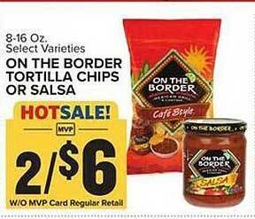 Food Lion On the border tortilla chips or salsa offer