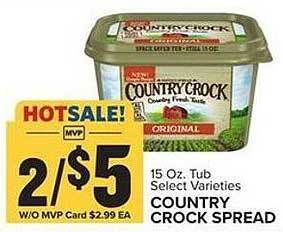 Food Lion Country crock spread offer