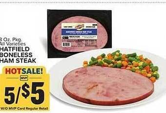 Food Lion Hatfield boneless ham steak offer