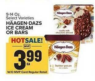 Food Lion Haagen-dazs ice cream or bars offer