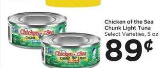 Foods Co Chicken of the sea chunk light tuna offer