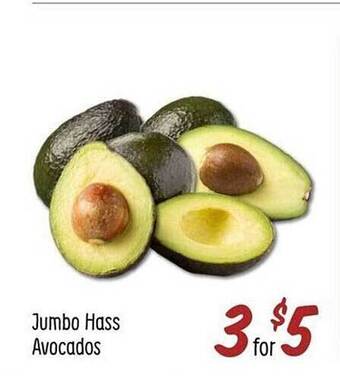 Sprouts Farmers Market Jumbo hass avocados offer