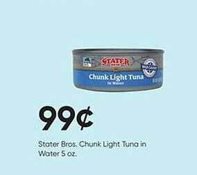 Stater Bros Stater bros, chunk light tuna in water offer