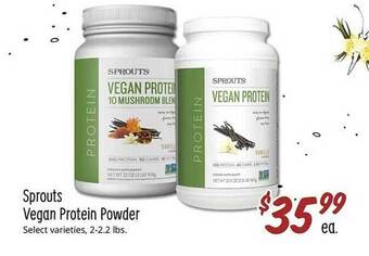Sprouts Farmers Market Sprouts vegan protein powder offer