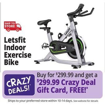 Ocean State Job Lot Letsfit indoor exercise bike offer