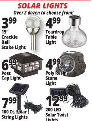 Ocean State Job Lot Solar lights offer