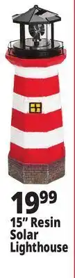 Ocean State Job Lot 15" resin solar lighthouse offer