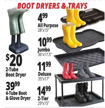 Ocean State Job Lot Boot dryers & trays offer