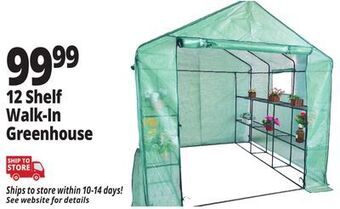 Ocean State Job Lot 12 shelf walk-in greenhouse offer