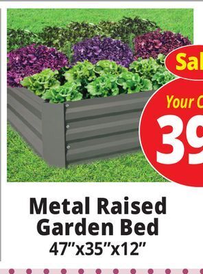 Ocean State Job Lot Metal raised garden bed offer