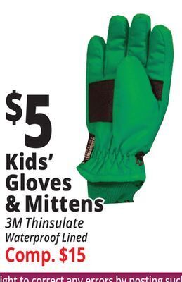 Ocean State Job Lot Kids' gloves & mittens offer