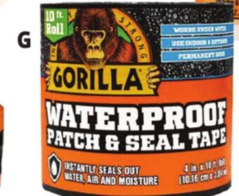 Ocean State Job Lot Gorilla patch & seal tape offer