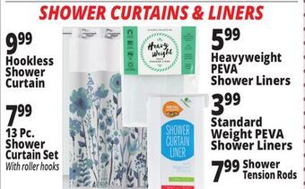 Ocean State Job Lot Shower curtains & liners offer