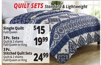 Ocean State Job Lot Quilt sets offer