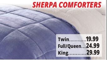 Ocean State Job Lot Sherpa comforters offer
