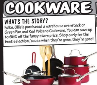 Ollie's 12 piece cookware set offer