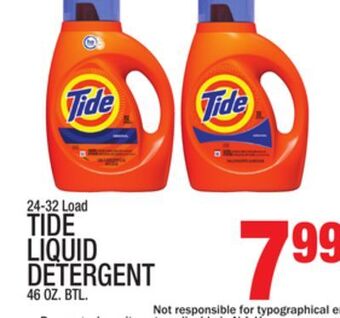 C Town Tide liquid detergent offer