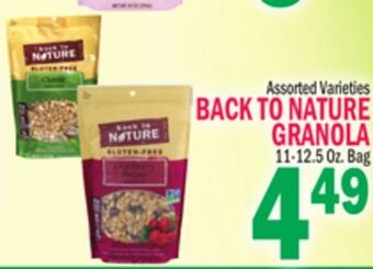 C Town Back to nature granola offer