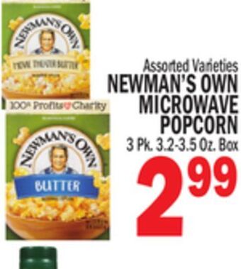 C Town Newman's own microwave popcorn offer