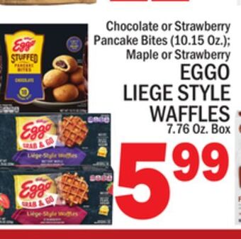 C Town Eggo liege style waffles 7.76 oz. box offer