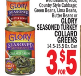 C Town Glory seasoned turkey collard greens offer