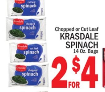 C Town Krasdale spinach offer