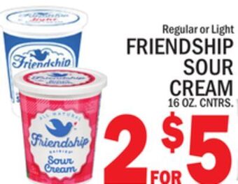 C Town Friendship sour cream offer
