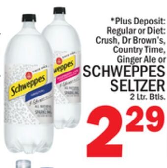 C Town Schweppes seltzer offer
