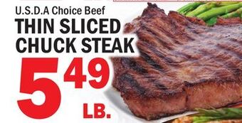C Town Thin sliced chuck steak offer