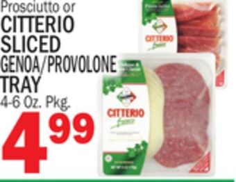 C Town Citterio sliced genoa/provolone tray offer