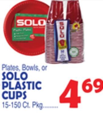 Bravo Supermarkets Solo plastic cups offer