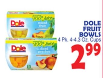 Bravo Supermarkets Dole fruit bowls offer