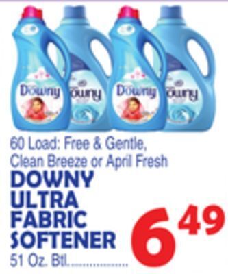 Bravo Supermarkets Downy ultra fabric softener offer