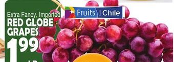 Bravo Supermarkets Red globe grapes offer
