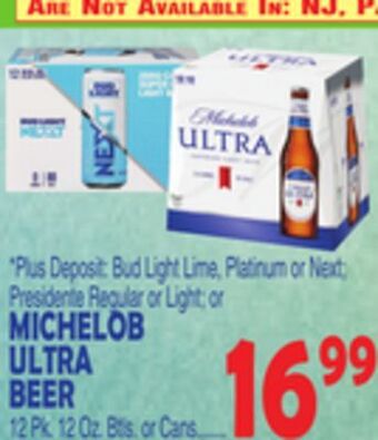 Bravo Supermarkets Michelob ultra beer offer