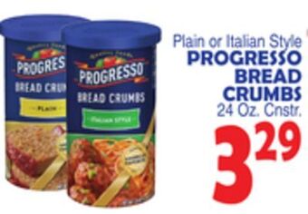Bravo Supermarkets Progresso bread crumbs offer