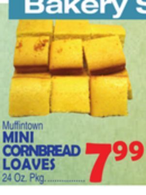 Bravo Supermarkets Mini cornbread loaves offer