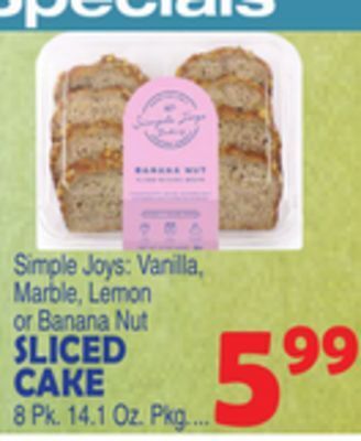Bravo Supermarkets Sliced cake offer