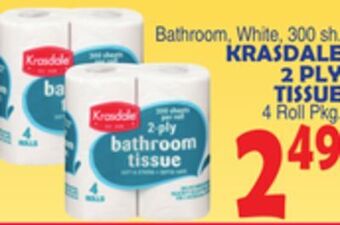 Bravo Supermarkets Krasdale 2 ply tissue offer