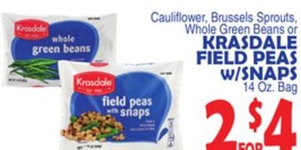 Bravo Supermarkets Krasdale field peas w/snaps offer