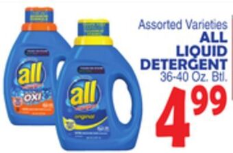 Bravo Supermarkets All liquid detergent offer