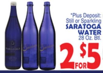 Bravo Supermarkets Saratoga water offer