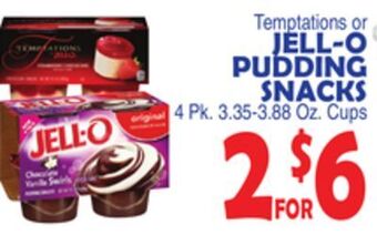 Bravo Supermarkets Jell-o pudding snacks offer